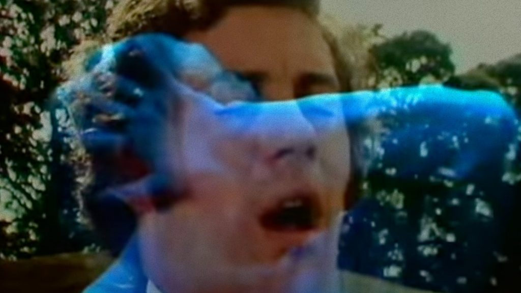 Adam with closed eyes, experiences visions, after touching the stones.
