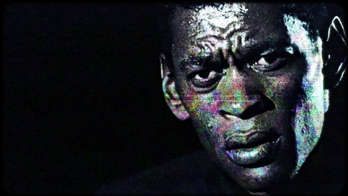 Video for Angel by Massive attack. Daddy G looks puzzled.