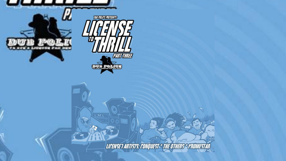 Dub Police's various artists release License to Thrill 3. An illustration of a rave.