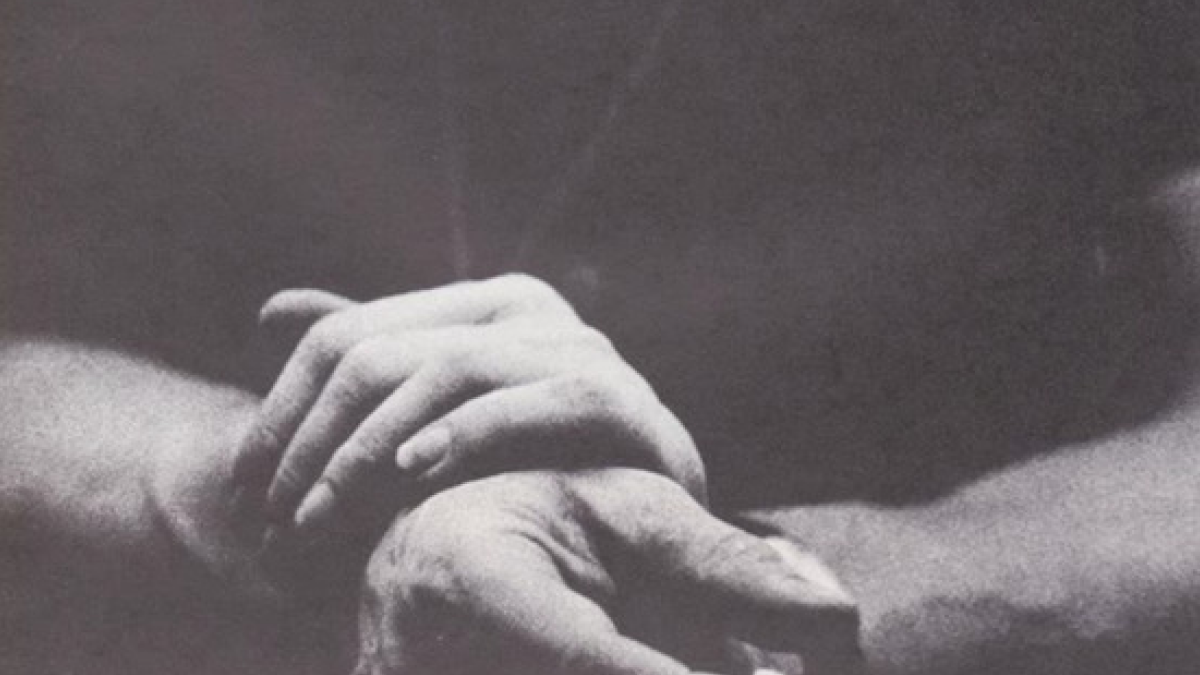 ossia control cover - black and white photo of two hands