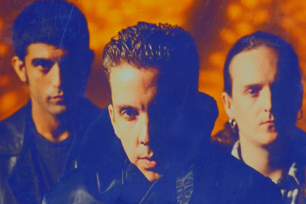 Press shot of the Sabres of Paradise, left to right: Jagz Kooner, Andrew Weatherall, Gary Burns